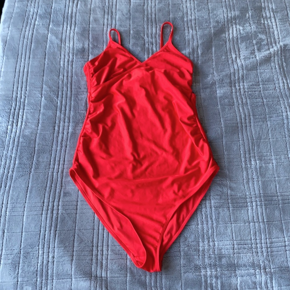 Red Maternity Bathingsuit